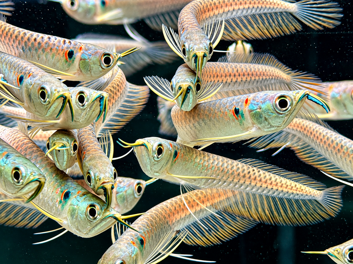 Arowana Silbergabelbart Osteoglossum bicirrhosum 14-16 cm