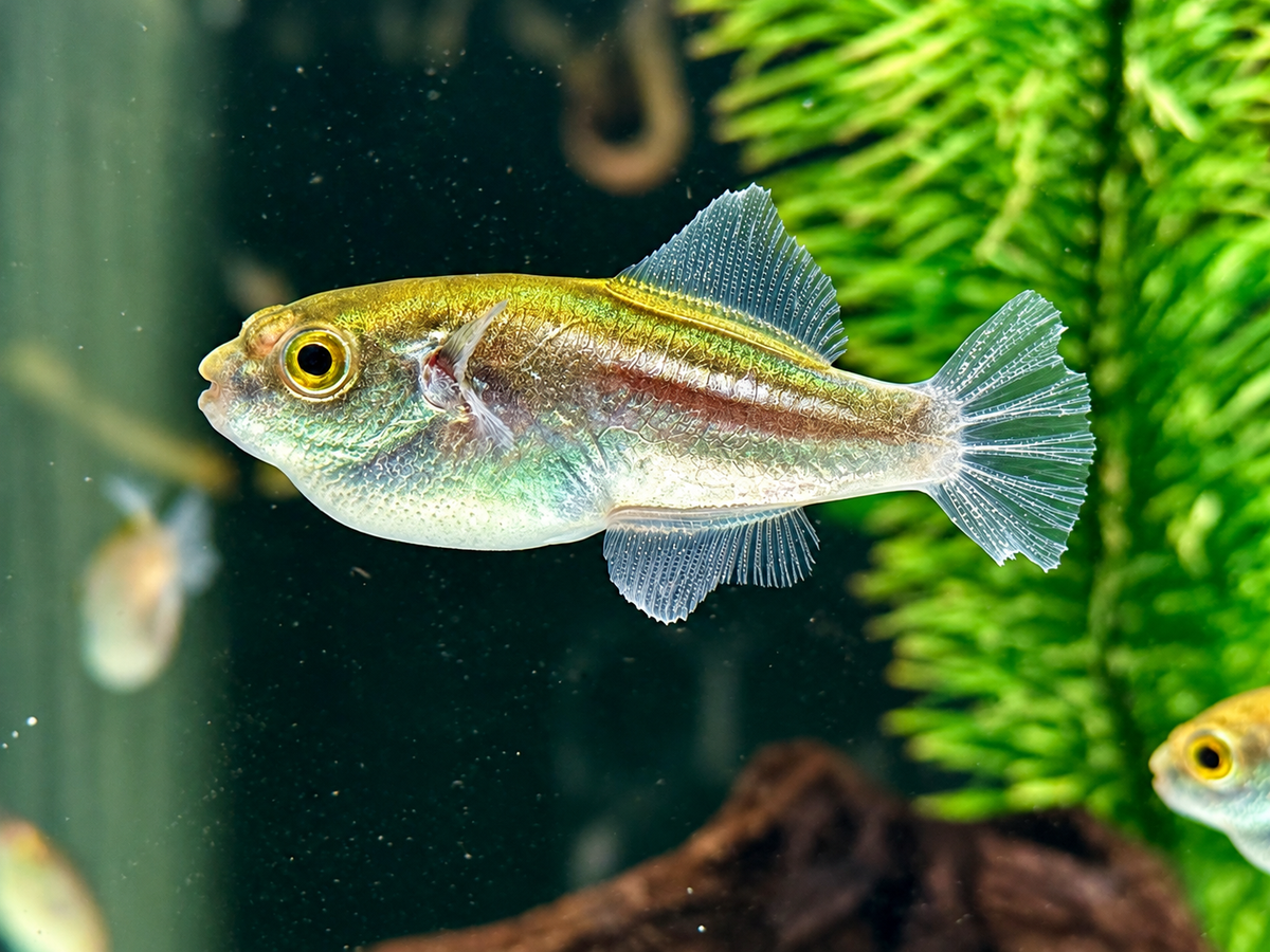 Goldener Kugelfisch Auriglobus modestus 3,5-4,5 cm