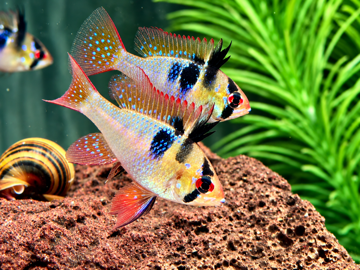 Schmetterlingsbuntbarsch Microgeophagus ramirezi L