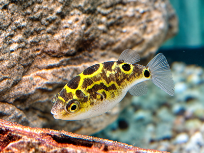 Augenfleck Kugelfisch I Palembang Kugelfisch Tetraodon biocellatus