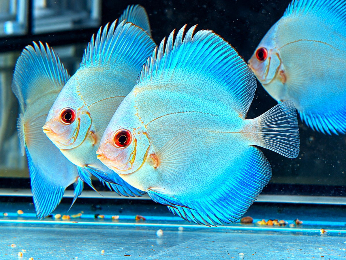 Blue Diamond Diskus Symphysodon aequifasciatus Nachzuchten 7-9 cm