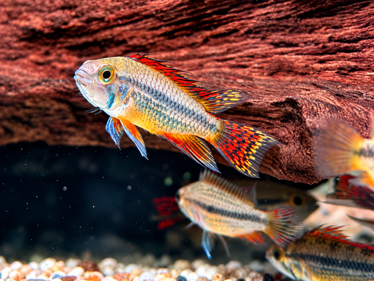 Kakadu Zwergbuntbarsch Apistogramma cacatuoides  Doppelrot