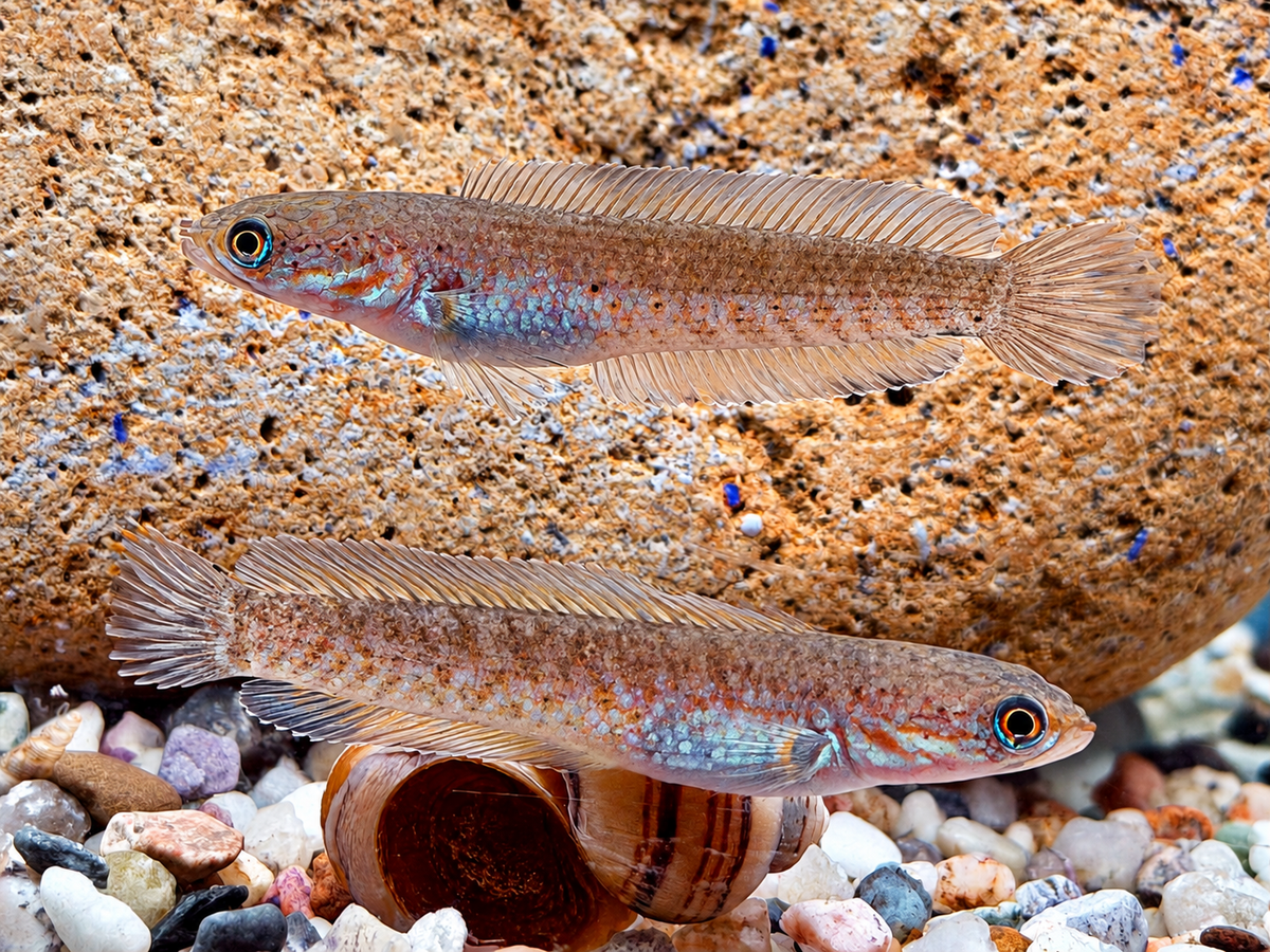 Neonblauer Zwergschlangenkopf Channa andrao 5-6cm