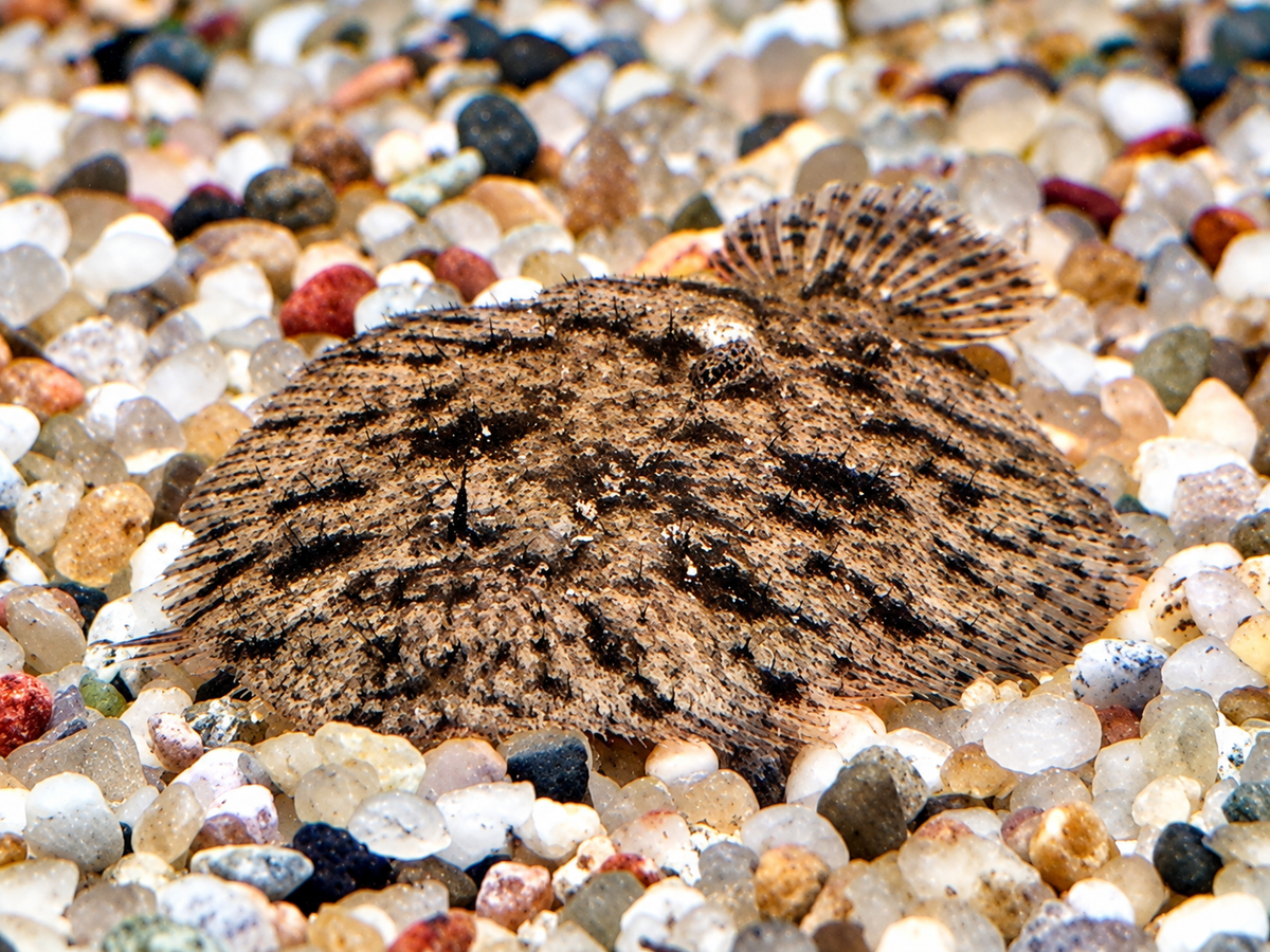 Peru Süßwasserflunder Hypoclinemus mentalis