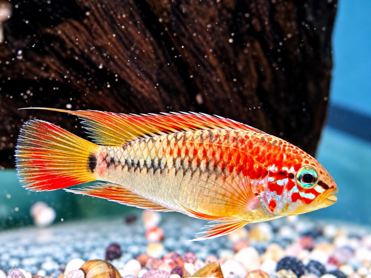 Schwarzkehl Zwergbuntbarsch Apistogramma viejita