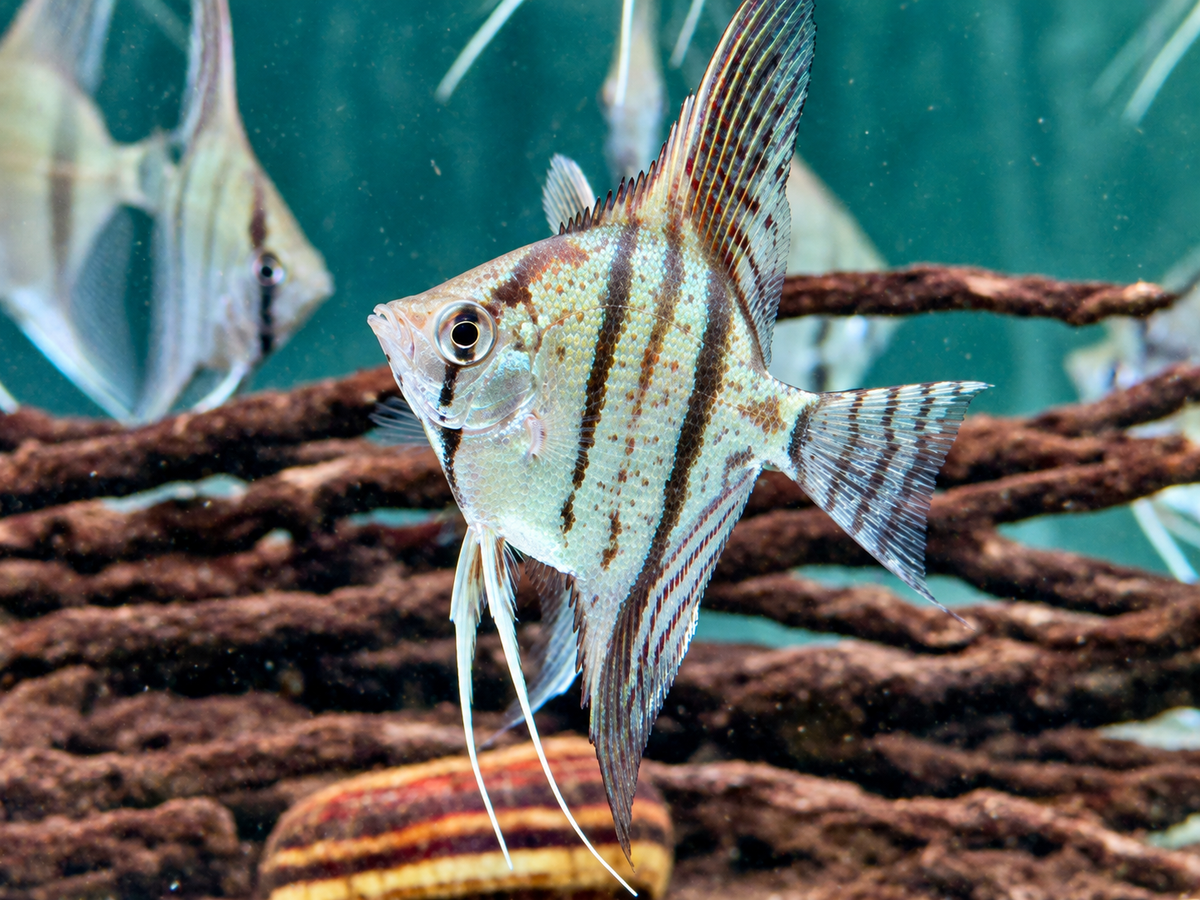 Zebra Skalare Pterophyllum scalare