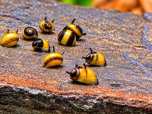 Zweifarbige Geweihschnecke Clithon diadema
